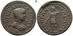 Pamphylia. Side . Salonina AD 254-268. 10 Assaria Æ