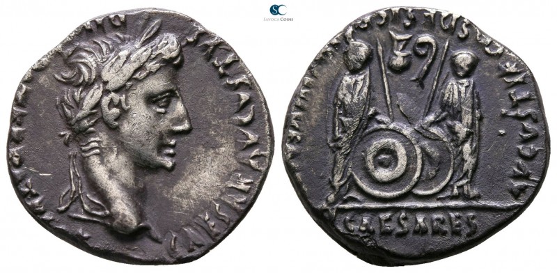 Augustus 27 BC-AD 14. Lugdunum
Denarius AR

17mm., 3,88g.



very fine