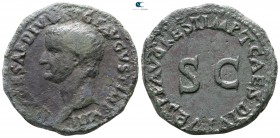 Tiberius AD 14-37. Restitution issue struck under Titus. Rome. As Æ