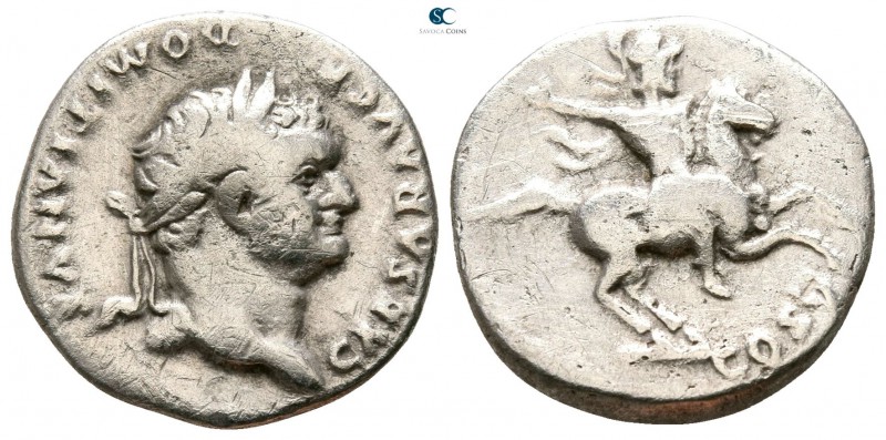 Domitian as Caesar AD 69-81. Rome
Denarius AR

17mm., 2,72g.



very fine