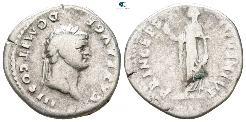 Domitian as Caesar AD 69-81. Rome
Denarius AR

19mm., 2,98g.



nearly ve...