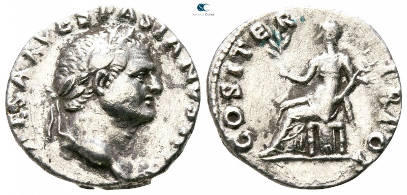 Vespasian AD 69-79. Rome
Denarius AR

16mm., 3,25g.



very fine