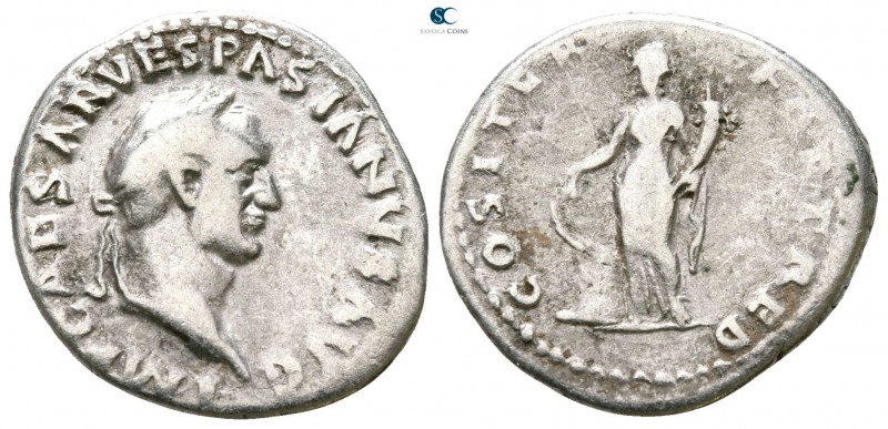 Vespasian AD 69-79. Rome
Denarius AR

19mm., 3,12g.



nearly very fine
