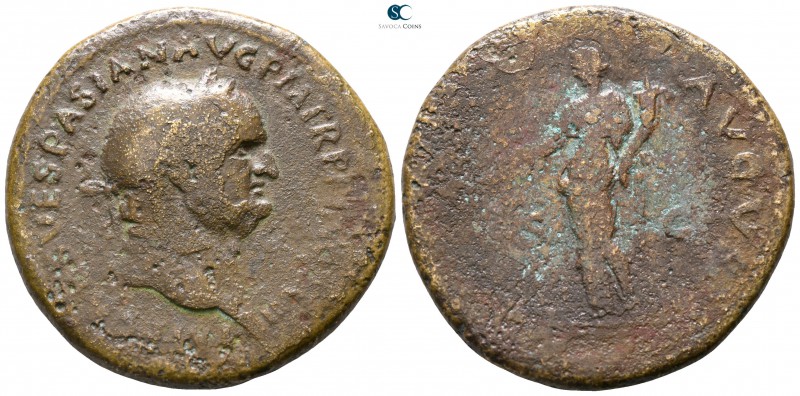Vespasian AD 69-79. Rome
Sestertius Æ

33mm., 23,52g.



nearly very fine...