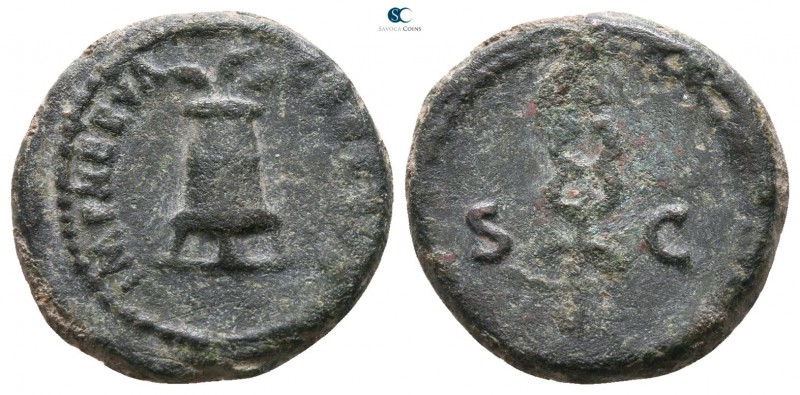 Nerva AD 96-98. Rome
Quadrans Æ

15mm., 2,64g.



nearly very fine