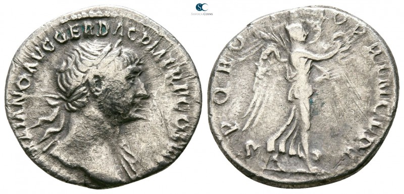 Trajan AD 98-117. Rome
Denarius AR

16mm., 3,09g.



very fine
