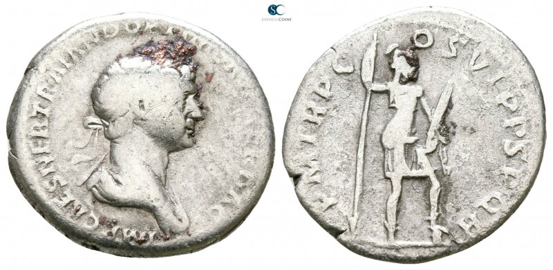 Trajan AD 98-117. Rome
Denarius AR

18mm., 2,77g.



nearly very fine