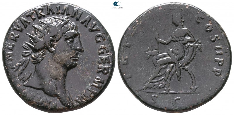 Trajan AD 98-117. Rome
Dupondius Æ

26mm., 13,30g.



very fine