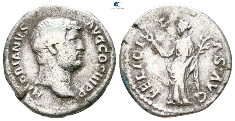 Hadrian AD 117-138. Rome
Denarius AR

17mm., 3,25g.



nearly very fine