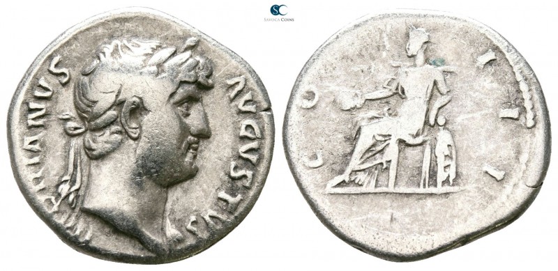 Hadrian AD 117-138. Rome
Denarius AR

17mm., 3,15g.



very fine