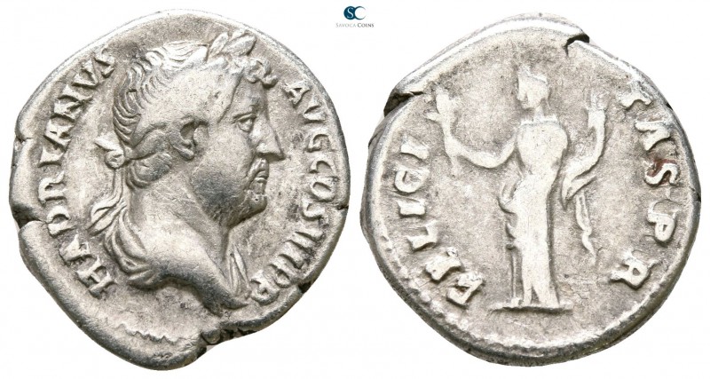 Hadrian AD 117-138. Rome
Denarius AR

17mm., 3,19g.



nearly very fine
