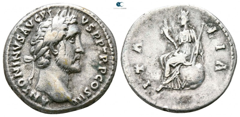 Antoninus Pius AD 138-161. Rome
Denarius AR

17mm., 3,22g.



very fine