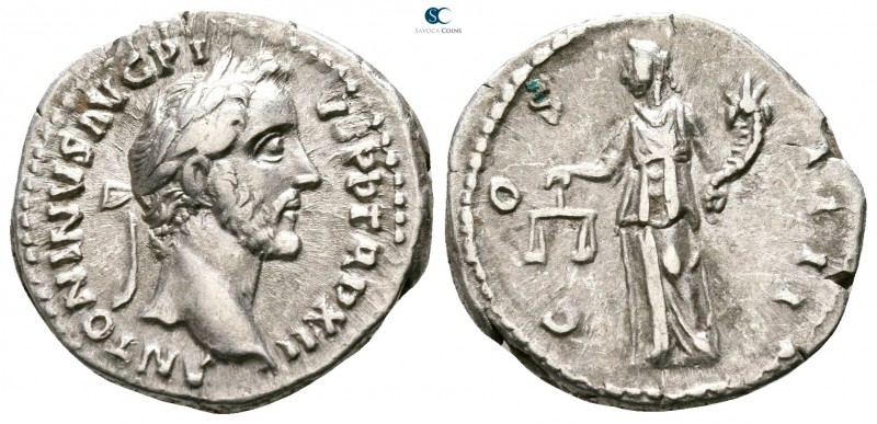 Antoninus Pius AD 138-161. Rome
Denarius AR

16mm., 2,96g.



very fine