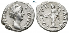 Faustina I (Augusta) AD 138-141. Rome. Denarius AR