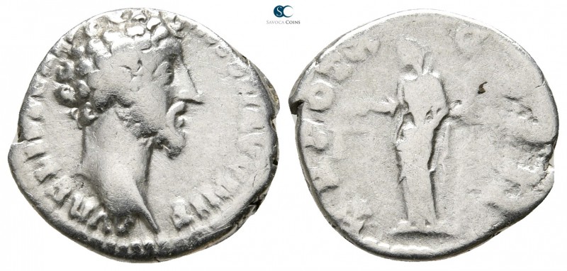 Marcus Aurelius as Caesar AD 139-161. Rome
Denarius AR

15mm., 2,97g.



...