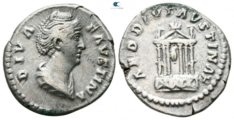 Diva Faustina I AD 140-141. Rome
Denarius AR

17mm., 3,10g.



very fine