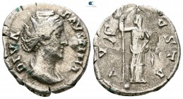 Diva Faustina I Died AD 140/141. Rome. Denarius AR