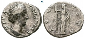 Diva Faustina I Died AD 140/141. Rome. Denarius AR