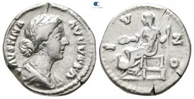 Faustina II AD 147-175. Rome. Denarius AR