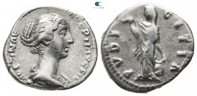 Faustina II AD 147-175. Rome. Denarius AR