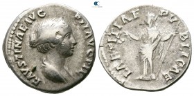 Faustina II AD 147-175. Rome. Denarius AR