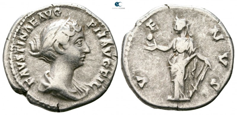 Faustina II AD 147-175. Rome
Denarius AR

17mm., 3,16g.



very fine