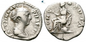 Faustina II AD 147-175. Rome. Denarius AR