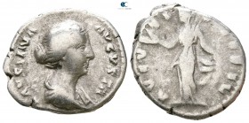 Faustina II AD 147-175. Rome. Denarius AR