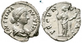 Faustina II AD 147-175. Rome. Denarius AR