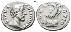 Divus Antoninus Pius AD 161. Rome. Denarius AR