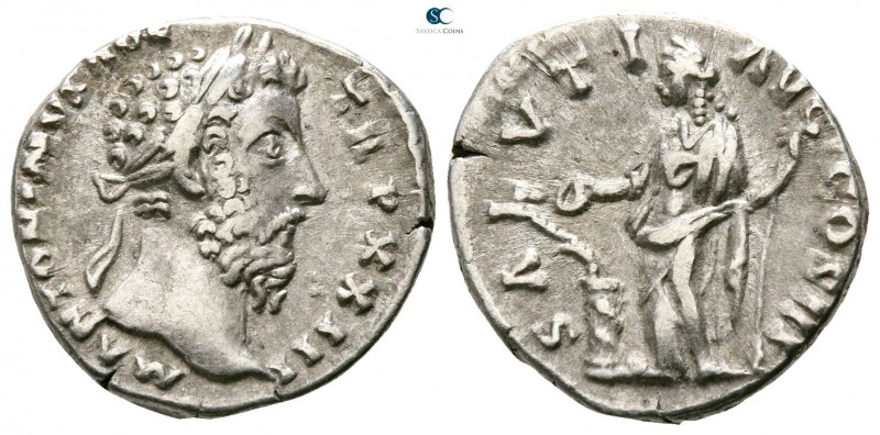 Marcus Aurelius AD 161-180. Rome
Denarius AR

15mm., 3,07g.



very fine