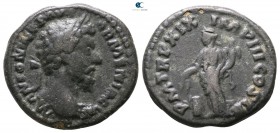 Marcus Aurelius AD 161-180. Rome. Limes Falsum of a Denarius Æ