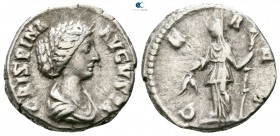 Crispina, wife of Commodus AD 178-182. Rome. Denarius AR