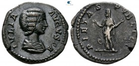 Julia Domna, wife of Septimius Severus AD 193-217. Rome. Denarius AR