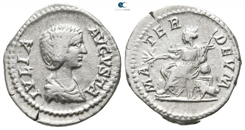 Julia Domna, wife of Septimius Severus AD 193-217. Rome
Denarius AR

18mm., 3...