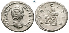 Julia Domna, wife of Septimius Severus AD 193-217. Rome. Denarius AR