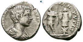 Caracalla, as Caesar AD 196-198. Rome. Denarius AR