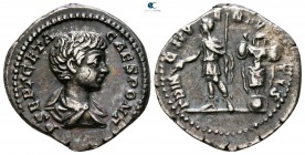 Geta as Caesar AD 197-209. Rome. Denarius AR