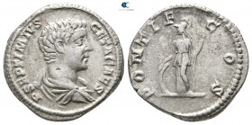 Geta as Caesar AD 197-209. Rome. Denarius AR