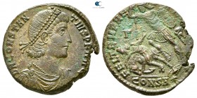 Constantius II AD 337-361. Constantinople. Follis Æ