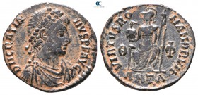 Gratian AD 375-383. Antioch. Follis Æ