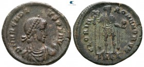 Arcadius AD 383-408. Cyzicus. Follis Æ