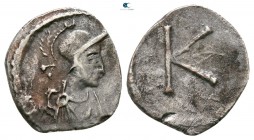 Anonymous. Time of Justinian I circa AD 530. Constantinople. Half Siliqua AR