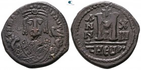 Maurice Tiberius AD 582-602. Dated RY 13=AD 594/5. Theoupolis (Antioch). Follis Æ