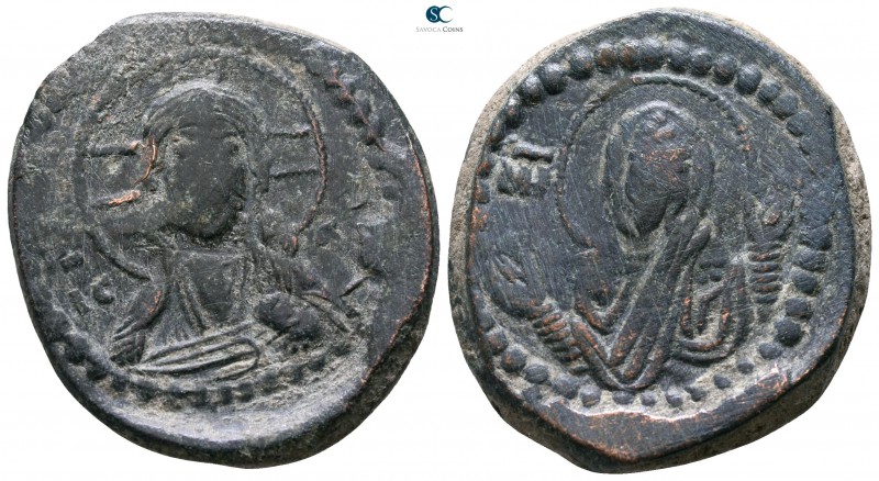 Romanus IV, Diogenes AD 1068-1071. Constantinople
Anonymous follis Æ

27mm., ...
