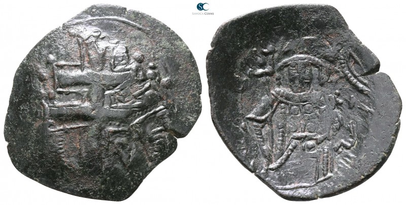 Michael VIII Palaeologus AD 1261-1282. Constantinople
Trachy Æ

25mm., 2,36g....