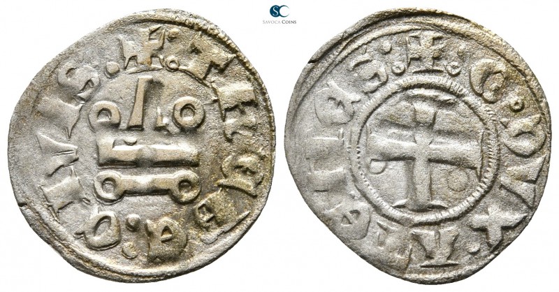 Gui II de La Roche AD 1287-1308. 
Denár AR

17mm., 0,71g.



very fine