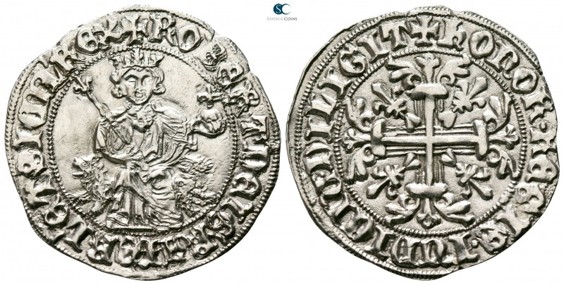 Roberto I il Saggio (the Wise) d'Angiò AD 1309-1343. Napoli (Regno)
Gigliato AR...
