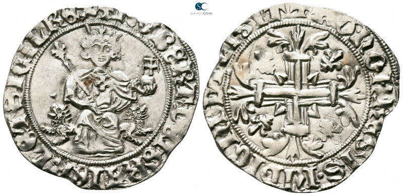 Roberto I il Saggio (the Wise) d'Angiò AD 1309-1343. Napoli (Regno)
Gigliato AR...