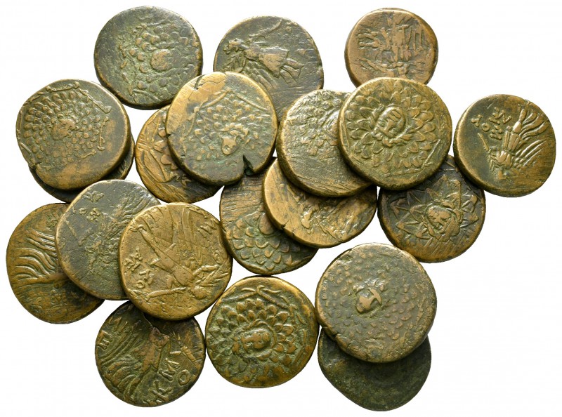 Lot of ca. 20 greek bronze coins / SOLD AS SEEN, NO RETURN!

very fine
